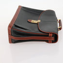 BALLY Hand Bag Leather 3 Set Black Pink Auth mr2113-11