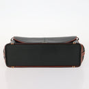 BALLY Hand Bag Leather 3 Set Black Pink Auth mr2113-14