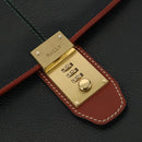 BALLY Hand Bag Leather 3 Set Black Pink Auth mr2113-15