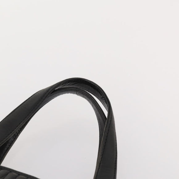 BALLY Hand Bag Leather 3 Set Black Pink Auth mr2113
