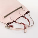 BALLY Hand Bag Leather 3 Set Black Pink Auth mr2113-5