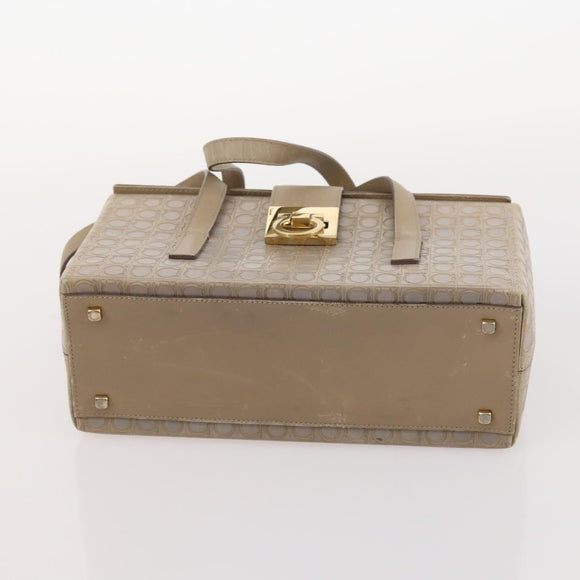 Salvatore Ferragamo Bag Leather nylon 4 Set Black Beige white Auth mr2116