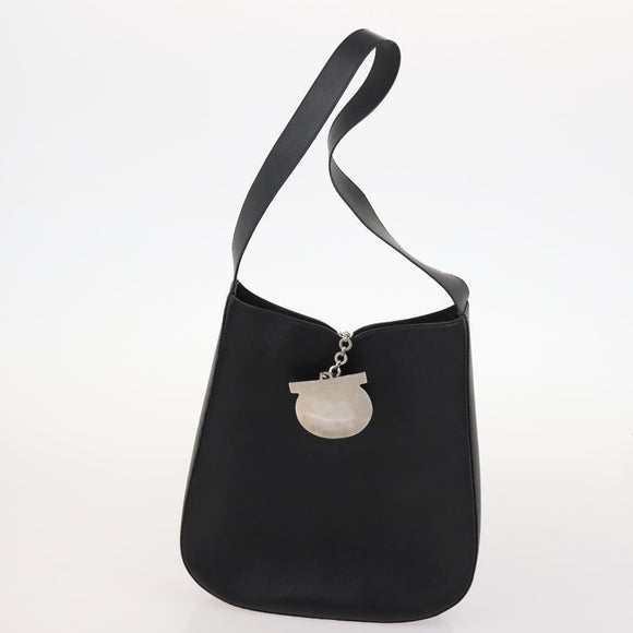 Salvatore Ferragamo Bag Leather nylon 4 Set Black Beige white Auth mr2116