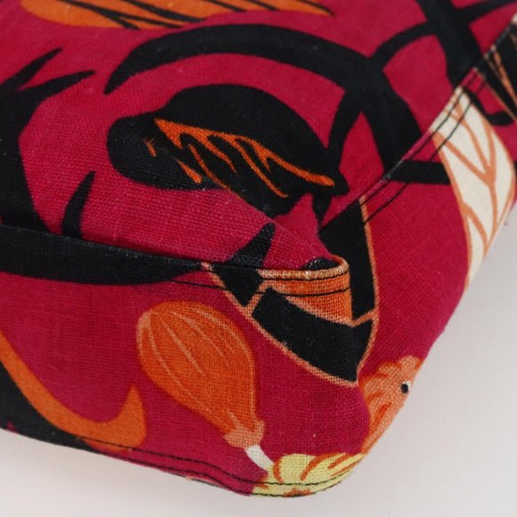 GIVENCHY Tote Bag Canvas Multicolor Gold Auth mr2117