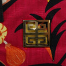 GIVENCHY Tote Bag Canvas Multicolor Gold Auth mr2117-14