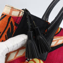 GIVENCHY Tote Bag Canvas Multicolor Gold Auth mr2117-15