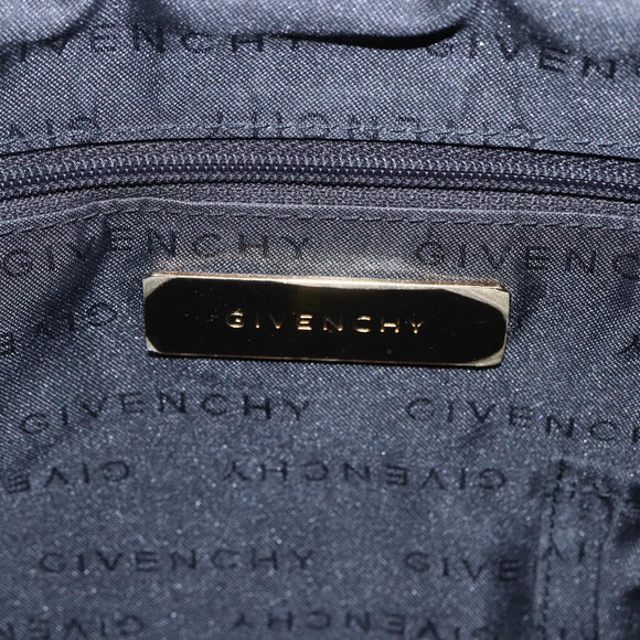 GIVENCHY Tote Bag Canvas Multicolor Gold Auth mr2117