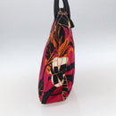 GIVENCHY Tote Bag Canvas Multicolor Gold Auth mr2117-5