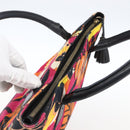 GIVENCHY Tote Bag Canvas Multicolor Gold Auth mr2117-6