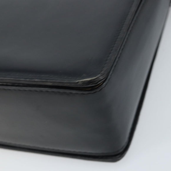CELINE Shoulder Bag Leather Black Gold Auth mr2124A