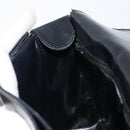 CELINE Shoulder Bag Leather Black Gold Auth mr2124A-20