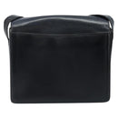 CELINE Shoulder Bag Leather Black Gold Auth mr2124A-2