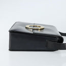 CELINE Shoulder Bag Leather Black Gold Auth mr2124A-3