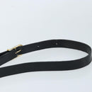 CELINE Shoulder Bag Leather Black Gold Auth mr2124A-8
