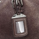 PRADA Hand Bag Leather Purple Silver Auth mr2128-17