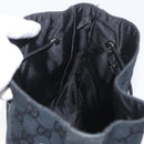 GUCCI GG Canvas Shoulder Bag Black Silver 001 3748 Auth mr2131-18