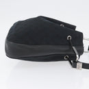 GUCCI GG Canvas Shoulder Bag Black Silver 001 3748 Auth mr2131-4