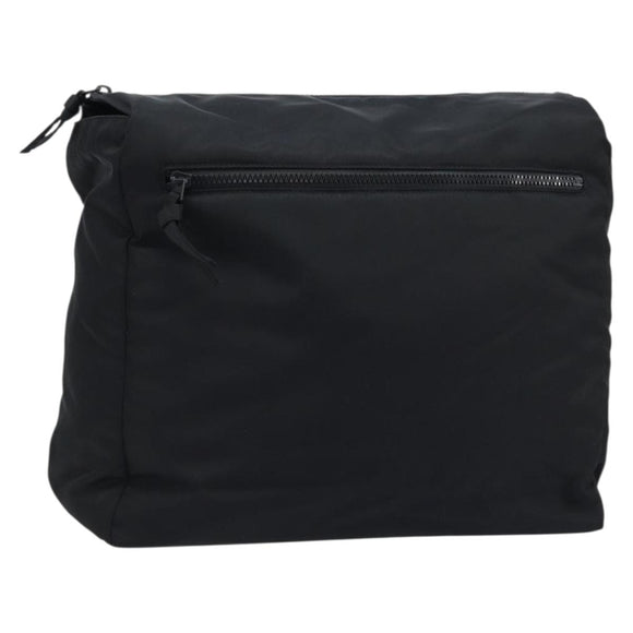 BOTTEGA VENETA Clutch Bag Nylon Black Auth mr2132