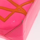 LOUIS VUITTON Monogram Vernis Fluo Reade PM Bag Pink Orange M91903 Auth mr2138-9