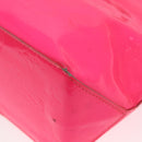 LOUIS VUITTON Monogram Vernis Fluo Reade PM Bag Pink Orange M91903 Auth mr2138-14