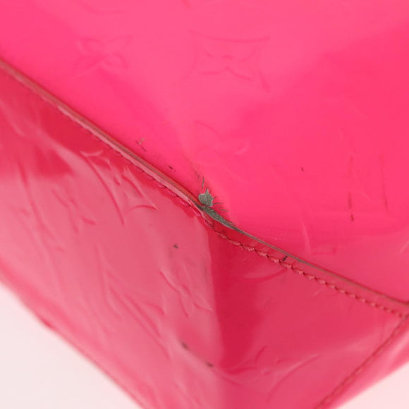 LOUIS VUITTON Monogram Vernis Fluo Reade PM Bag Pink Orange M91903 Auth mr2138