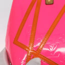 LOUIS VUITTON Monogram Vernis Fluo Reade PM Bag Pink Orange M91903 Auth mr2138-10