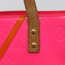 LOUIS VUITTON Monogram Vernis Fluo Reade PM Bag Pink Orange M91903 Auth mr2138-17