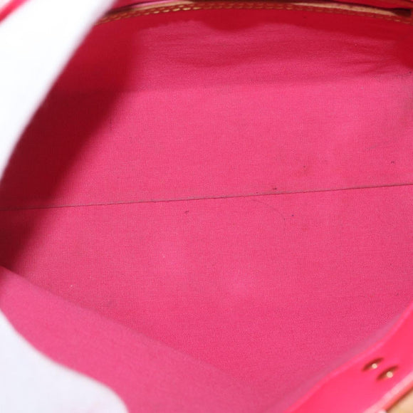 LOUIS VUITTON Monogram Vernis Fluo Reade PM Bag Pink Orange M91903 Auth mr2138