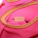 LOUIS VUITTON Monogram Vernis Fluo Reade PM Bag Pink Orange M91903 Auth mr2138-12