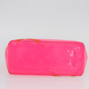 LOUIS VUITTON Monogram Vernis Fluo Reade PM Bag Pink Orange M91903 Auth mr2138-5