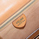 CELINE Macadam Canvas Handtas PVC Leer Bruin Goud Auth mr2139A-16