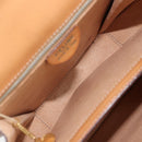 CELINE Macadam Canvas Handtas PVC Leer Bruin Goud Auth mr2139A-17