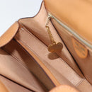 CELINE Macadam Canvas Handtas PVC Leer Bruin Goud Auth mr2139A-19