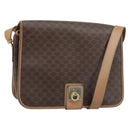 CELINE Macadam Canvas Umhängetasche PVC Leder Auth mr2142-1