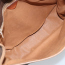 CELINE Macadam Canvas Umhängetasche PVC Leder Auth mr2142-9