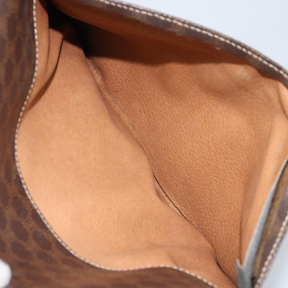 CELINE Macadam Canvas Umhängetasche PVC Leder Auth mr2142