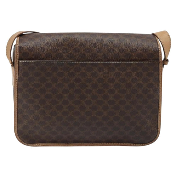 CELINE Macadam Canvas Umhängetasche PVC Leder Auth mr2142