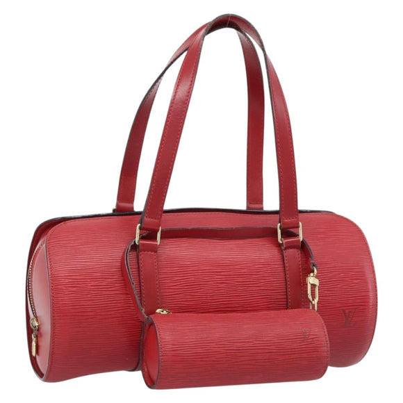LOUIS VUITTON Epi Soufflot Hand Bag Red M52227 LV Auth mr2144A