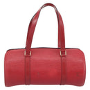LOUIS VUITTON Epi Soufflot Hand Bag Red M52227 LV Auth mr2144A-2