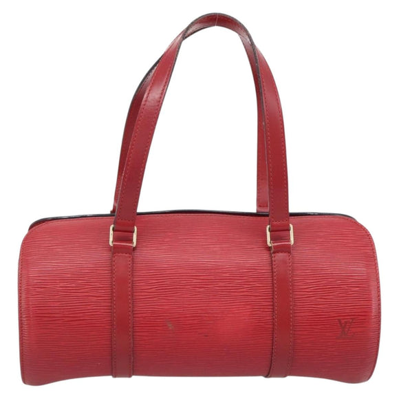 LOUIS VUITTON Epi Soufflot Hand Bag Red M52227 LV Auth mr2144A