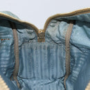 PRADA Hand Bag Nylon Light Blue Gold Auth mr2145A-21