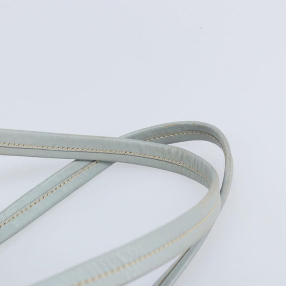 PRADA Hand Bag Nylon Light Blue Gold Auth mr2145A