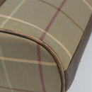 Burberrys Nova Check Shoulder Bag Beige Gold Auth mr2149-9