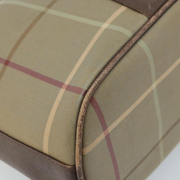 Burberrys Nova Check Shoulder Bag Beige Gold Auth mr2149