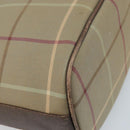 Burberrys Nova Check Shoulder Bag Beige Gold Auth mr2149-16