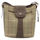 Burberrys Nova Check Shoulder Bag Beige Gold Auth mr2149-13