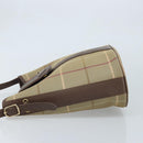 Burberrys Nova Check Shoulder Bag Beige Gold Auth mr2149-4
