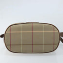 Burberrys Nova Check Shoulder Bag Beige Gold Auth mr2149-5