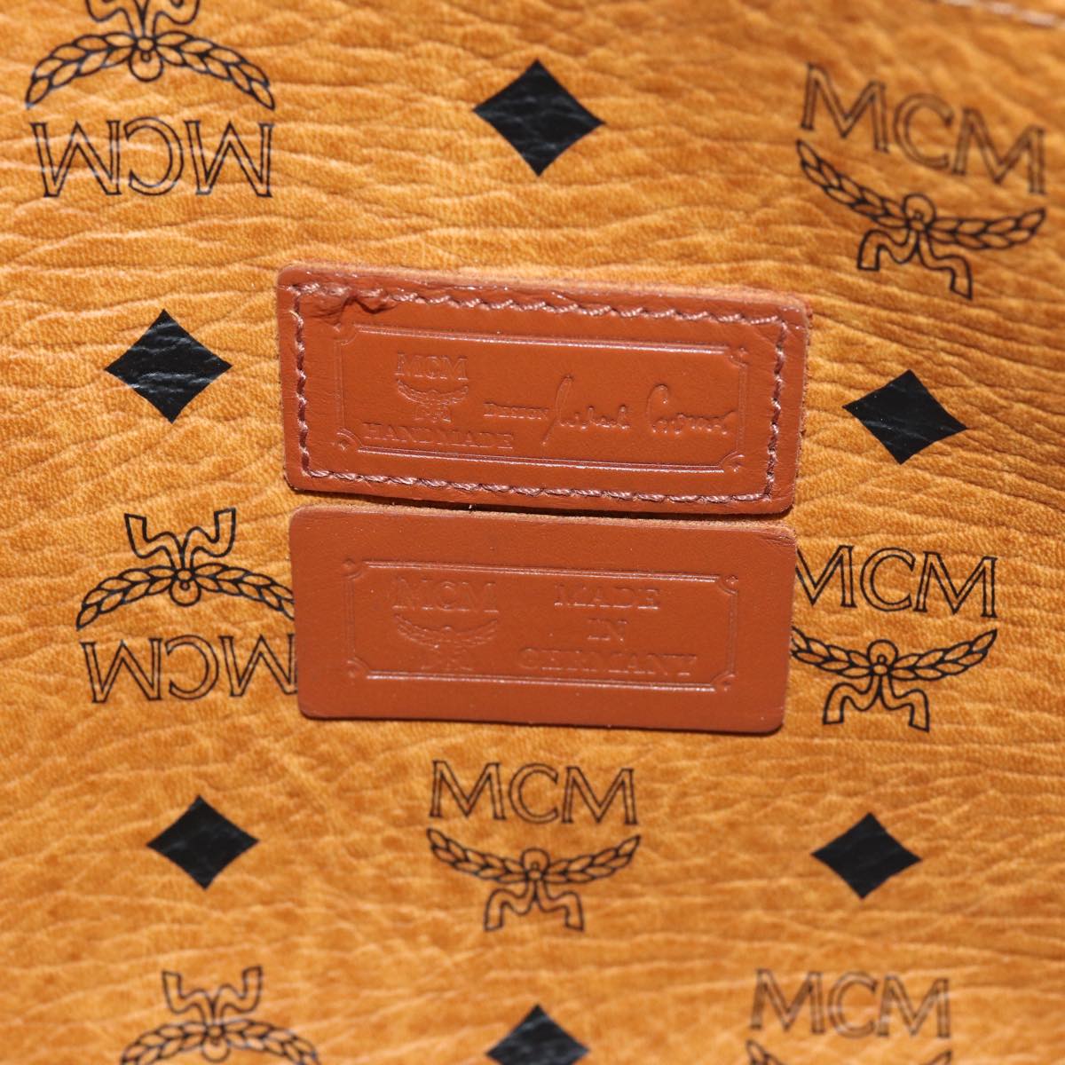 MCM Vicetos Logogram Tote Bag PVC Brown Auth mr215