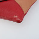 Chloe Shoulder Bag Leather Red Gold Auth mr2151-10